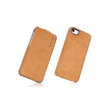 Кожаный чехол Borofone Shark Flip Leather Brown (Коричневый цвет) для iPhone 5