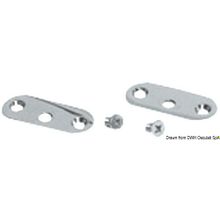 Osculati Handrail kit 3 plates + 2 screws, 41.908.01