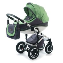 Коляска Vikalex Ferrone (3 в 1) grey & green