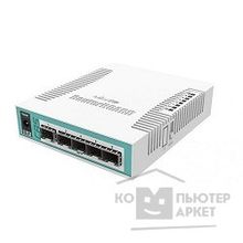 Mikrotik CRS106-1C-5S Коммутатор Cloud Router Switch with QCA8511 400MHz CPU, 128MB RAM, 1x Combo port Gigabit Ethernet or SFP , 5 x SFP