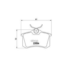 Колодки Тормозные Дисковые | Зад | Brembo арт. P68024