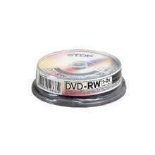 Диски DVD-RW TDK 1,4Gb 8cm 2x Cake Box Printable (10шт)