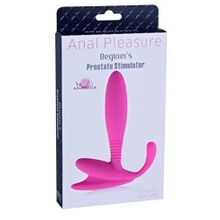 Розовый стимулятор простаты Beginner P-Spot Massager - 12 см. (241220)