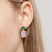 Серьги-гвоздики "Ананас", Swarovski Crystal Shik (арт. 74751-89)