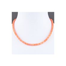 Бусики-Колечки Бусы Коралл "Тюльпан" арт. П4168