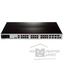 D-Link DGS-3420-28TC B1A A2A A1A PROJ Управляемый коммутатор уровня 2+ серии xStack с 20 портами 10 100 1000Base-T + 4 комбо-портами 1000Base-T Mini GBIC SFP + 2 слотами расширения