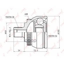 Шрус Наружный | Перед Прав Лев | Ford Galaxy, Seat Alhamercedesra, Vw Sharan LYNXauto арт. CO3019A