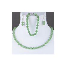 Бусики-Колечки Комплект Нефрит "Классика 8" арт. КМП190