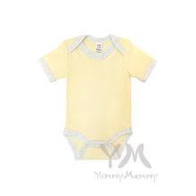 Y@mmyMammy Боди с коротким рукавом желтое голубой узор 574.1.5