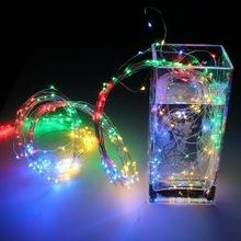 SHLights Гирлянда светодиодная, 20 LED-минидиодов, для помещений, на батарейках, мульти (LDM020M-BO)