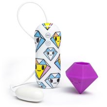 Tokidoki Фиолетовый клиторальный стимулятор-бриллиант SILICONE PURPLE DIAMOND CLITORAL VIBRATOR (фиолетовый)