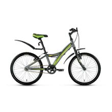 Подростковый горный (MTB) велосипед FORWARD Comanche 1.0 серый матовый 10,5 рама (2017)
