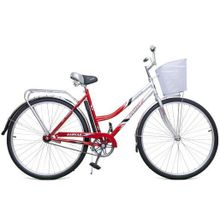 Велосипед двухколесный с корзиной Байкал 2809 красный