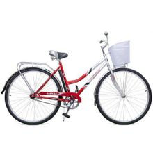 Велосипед двухколесный с корзиной Байкал 2809 красный