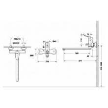 Смеситель для ванны Bravat Drop F64898C-L