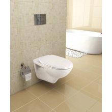 Сидение белое с металлическими креплениями и с системой Soft close BelBagno LINEA BB9363SC