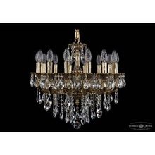 Bohemia Ivele Crystal 1701 14 B GB люстра подвесная (хрустальная)