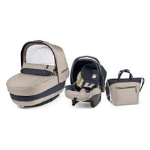 Комплект Peg-Perego Set ELITE (LUXE BEIGE)+автокресло+сумка