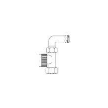  Серия "А" термостатический вентиль Ду15, R 1 2", проходной с отводом, артикул 1180304