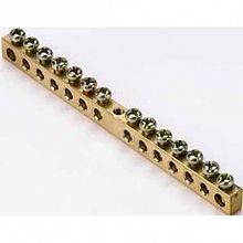 Шина нулевая 14 групп крепеж по центру, сеч. 6x9 | код. 32003DEK |  DEKraft