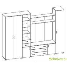 Стенка для гостиной Ритм-2
