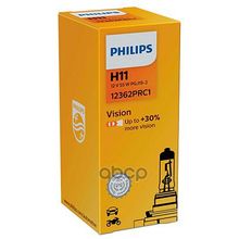 Лампа Галогеновая H11 Vision +30% 12v 55w Pgj19-2 C1 Philips арт. 12362PRC1