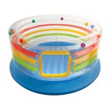 Надувной детский батут Intex Jump-O-Lene Transparent Ring Bounce 48264