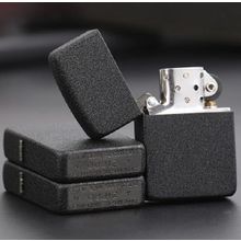 Зажигалка черная матовая Zippo с покрытием Black Crackle