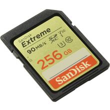 Карта памяти   SanDisk Extreme   SDSDXVF-256G-GNCIN  SDXC Memory Card  256Gb  UHS-I  U3