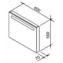 Зеркало Ravak Chrome 60 белое