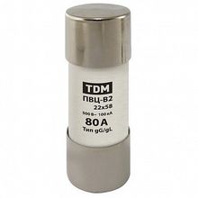 Плавкая вставка ПВЦ-В2 22х58 80А |  код. SQ0729-0035 |  TDM