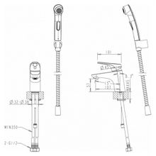 Смеситель для раковины Bravat Drop-D F148162C-1