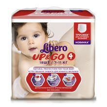 Libero Up&Go Size 4 (7-11 кг) 18 шт