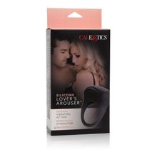 California Exotic Novelties Чёрное эрекционное кольцо с вибрацией Silicone Lover s Arouser (черный)