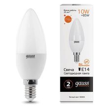 Gauss Лампа светодиодная Gauss Led Elementary Candle E14 10Вт 3000K 33110 ID - 429731