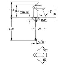 Смеситель Grohe BauEdge 23330000 для раковины