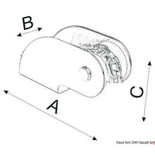 Osculati SS roller max 10 kg, 01.332.02