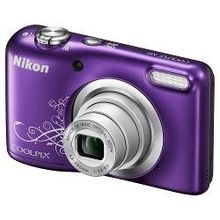 цифровой фотоаппарат Nikon CoolPix A10, 16Mpx, Purple Lineart, пурпурный