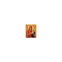 Канва с рисунком  30х40 см Образ Иверская Богородица