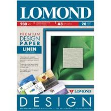 LOMOND 0934032 фотобумага глянцевая Лён Premium А3 (297 х 420 мм) 230 г м2, 20 листов