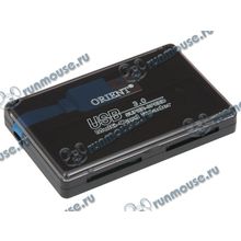 Картридер SDXC microSD ORIENT "CR-305", внешн., черный (USB3.0) (ret) [130903]