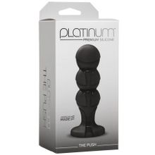 Анальная пробка Platinum The Push черная 11,4 см