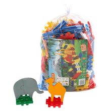 Конструктор Зоопарк (235 элементов) (в мешке)