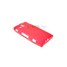 Силиконовый чехол для Sony Xperia U красный в тех.уп.