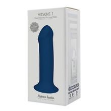 Синий фаллоимитатор двойной плотности Adrien Lastic Hitsens 1 17,7см