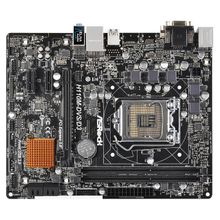 Мат. плата  ASRock H110M-DVS R2.0 (RTL) LGA1151  H110   PCI-E Dsub+DVI GbLAN  SATA MicroATX 2DDR4