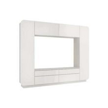 Олмеко Стенка Лаванда-2 белый белый глянец