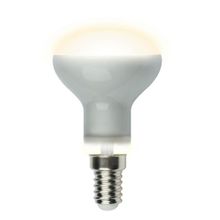 Uniel Лампа светодиодная рефлекторная Uniel E14 6W 3000K матовая LED-R50-6W WW E14 FR PLS02WH UL-00001491 ID - 234334