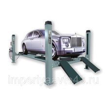 Подъемник четырехстоечный г п 5500 кг. платформы для сход-развала KraftWell KRW5.5WA