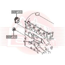 Ролик Обводной Приводного Ремня Mazda  Cx-7 ASVA арт. MZBP010